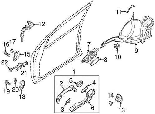 Nissan 80501-1PF0B, Door Lock Actuator Motor