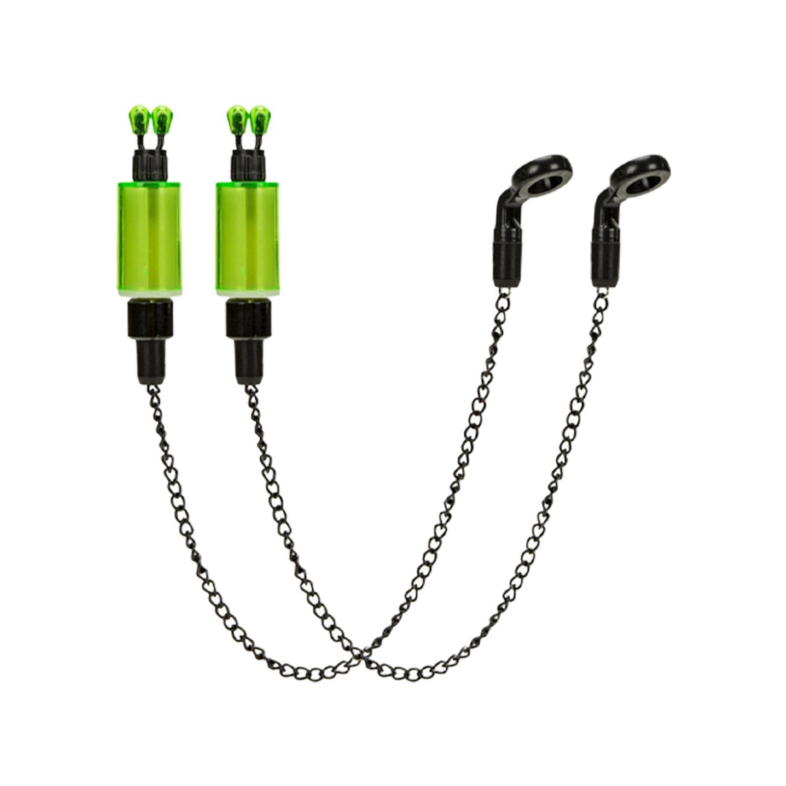 Bite Indicators for Carp Fishing – 2pcs Bobbins with Fishing Rod Alarm, Bite Alarm for Night Ideal for Carp Accessories, Sensitive, Adjustable, Easy to Use, Durable, Perfect for Coarse Fishin