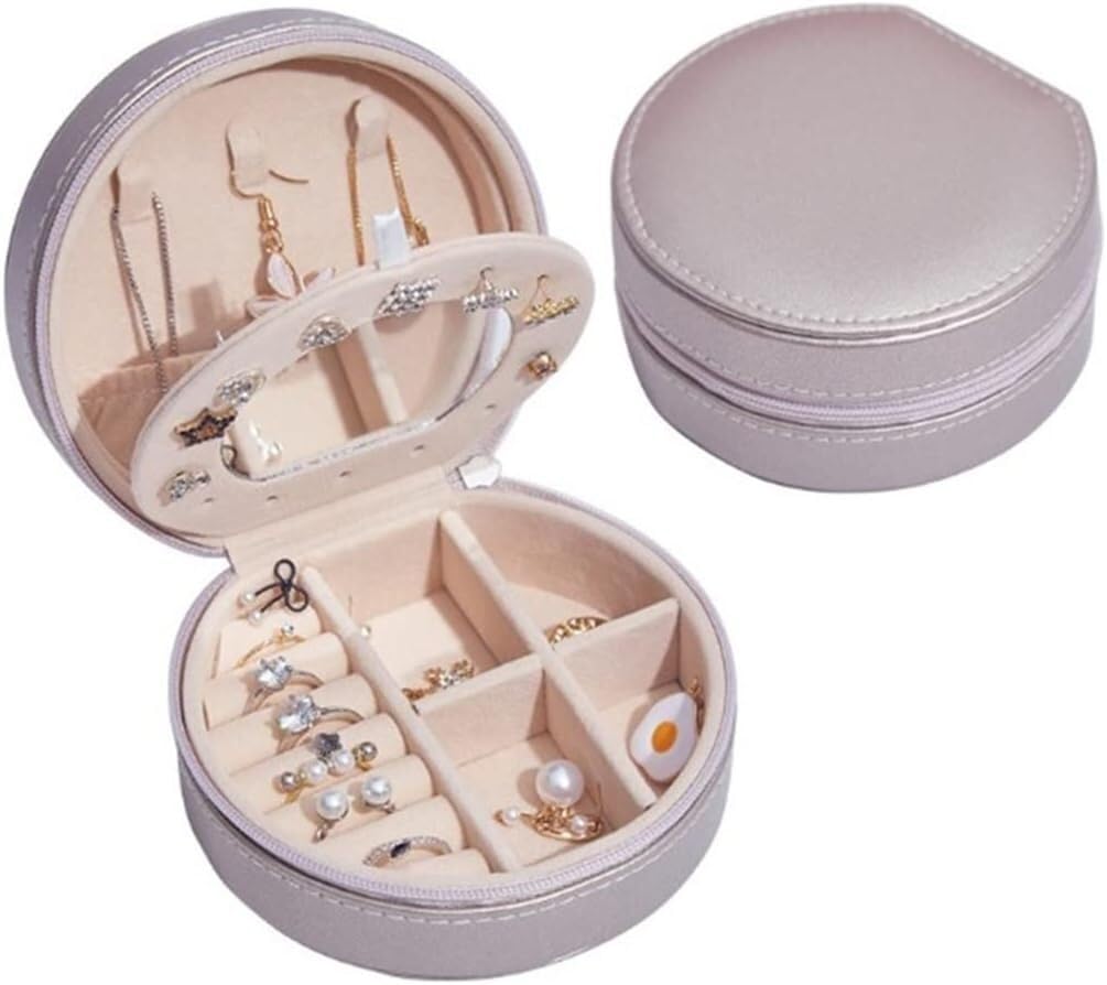 Boîte d'emballage pour bijoux ronde et noire à offrir pour un anniversaire