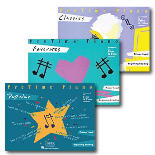 Pretime Piano Pack - Primer Level - Three Book Set - Includes Classics, Favorites and Popular - Piano Adventures Supplementary Series      Sheet music