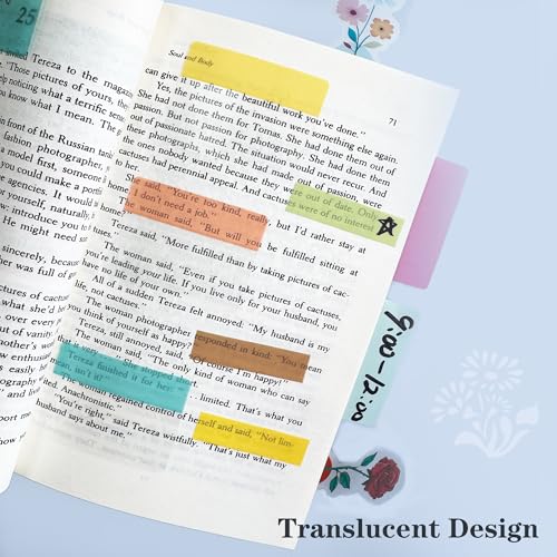 Image of ELII 500 PCS Tabs 2 Inch Book Tabs Sticky Index Tabs,File Tabs | Self Adhesive,Page Markers,Index Labels for Pages,Safety Material, Smooth Writing,Transparent,Waterproof,Repositionable