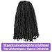 14 Inch 10 Packs Yanky Twist Crochet Hair Pre-twisted Natural Black Kinky Mini Spring Twist Plus Small Curly Senegalese Twist Braids (1B)