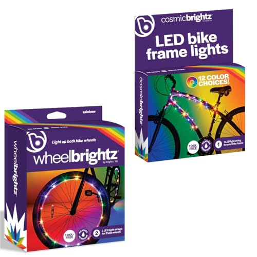 Brightz LED Bike Lights Bundle – Includes WheelBrightz LED Bike