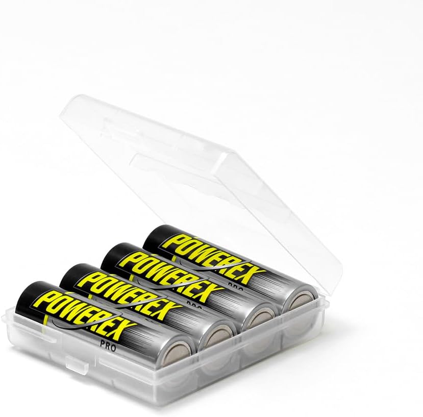 Powerex PRO High Capacity Rechargeable AA NiMH Batteries (1.2V, 2700mAh) - 4-Pack