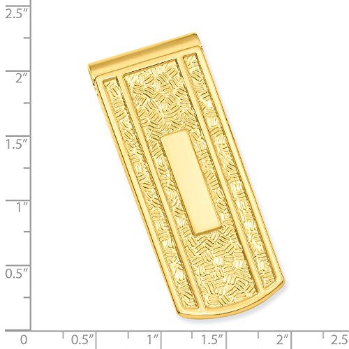 Sonia Jewels Gold-Plated with Engravable Area Slim Business Credit Card Holder Money Clip - 53mm x 21mm3