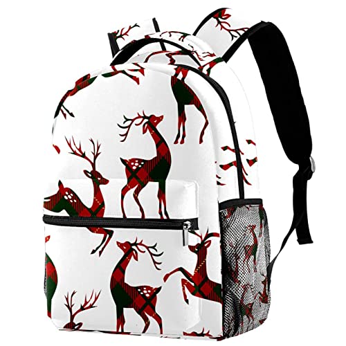 Sac à dos de voyage imprimé cerf de Noël, le cadeau idéal pour globe-trotteur