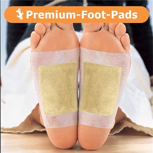 Foot Pads | 20PCS Ginger Deep Cleansing Foot Pads for Better Sleep and Stress Relief | Bamboo Patches with Natural Bamboo Vinegar and Ginger Powder Premium Ingredients for Foot and Body Care - Image 6