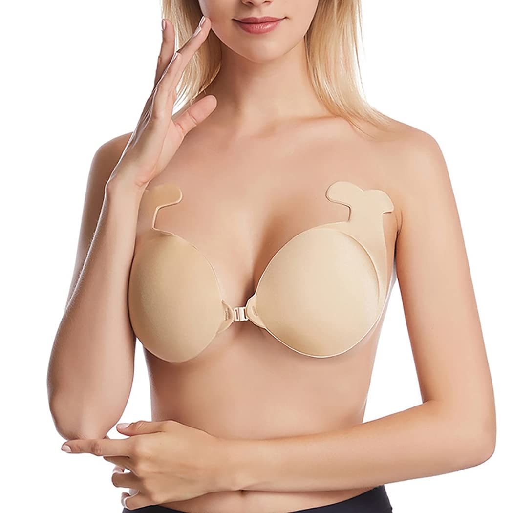 sowuno Fashion Nonslip Decorative Leisure Lifted Silicone Sticky Lightweight Women's Bra Strapless Breathable Front Close Lightweight Fashion Nonslip-picture-21
