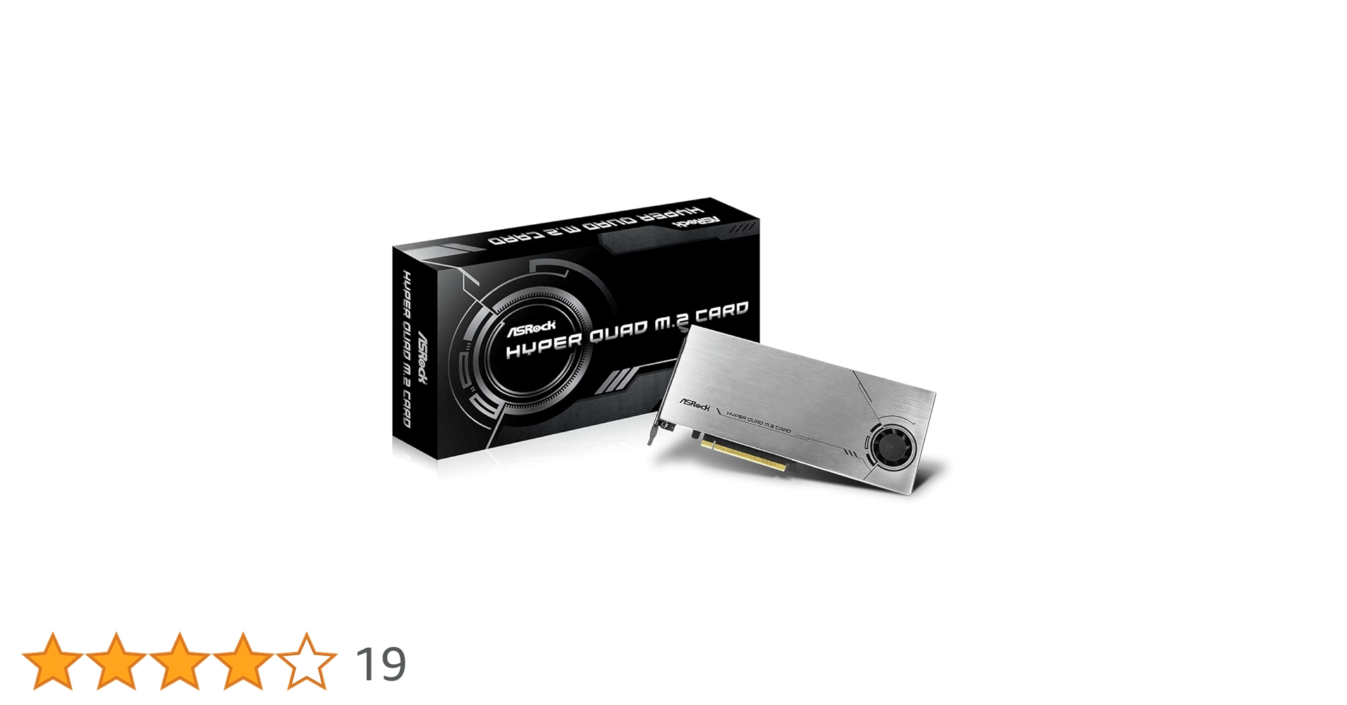 Amazon | ASRock M.2 SSD 増設ボード Hyper Quad M.2 Card