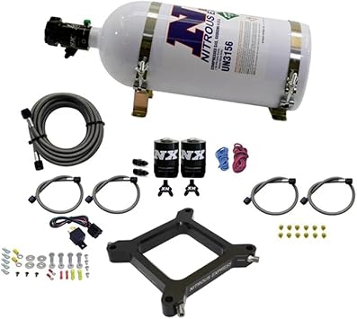 Nitrous Express - 4150 Assassin Plate Stage 6 Nitrous Kit 50-300HP w/10lb Bottle 67040-10