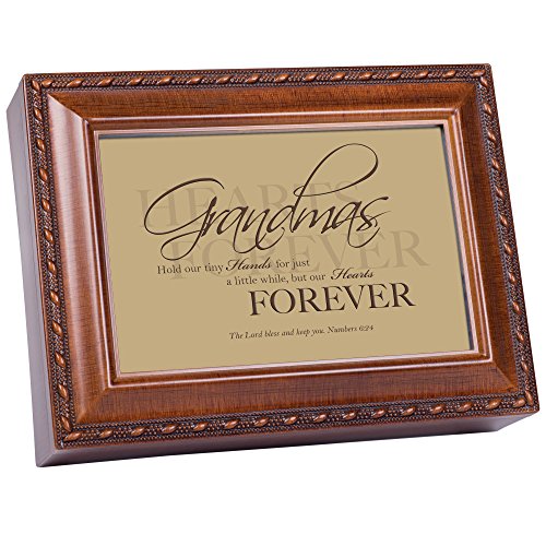 Cottage Garden Grandma madera inspirado tradicional caja de música juega como Great Thou Art