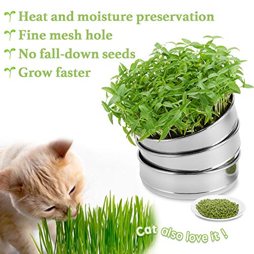 Soligt SOLIGT57A Stackable Stainless Steel Seed Sprouting Kit thumb #3