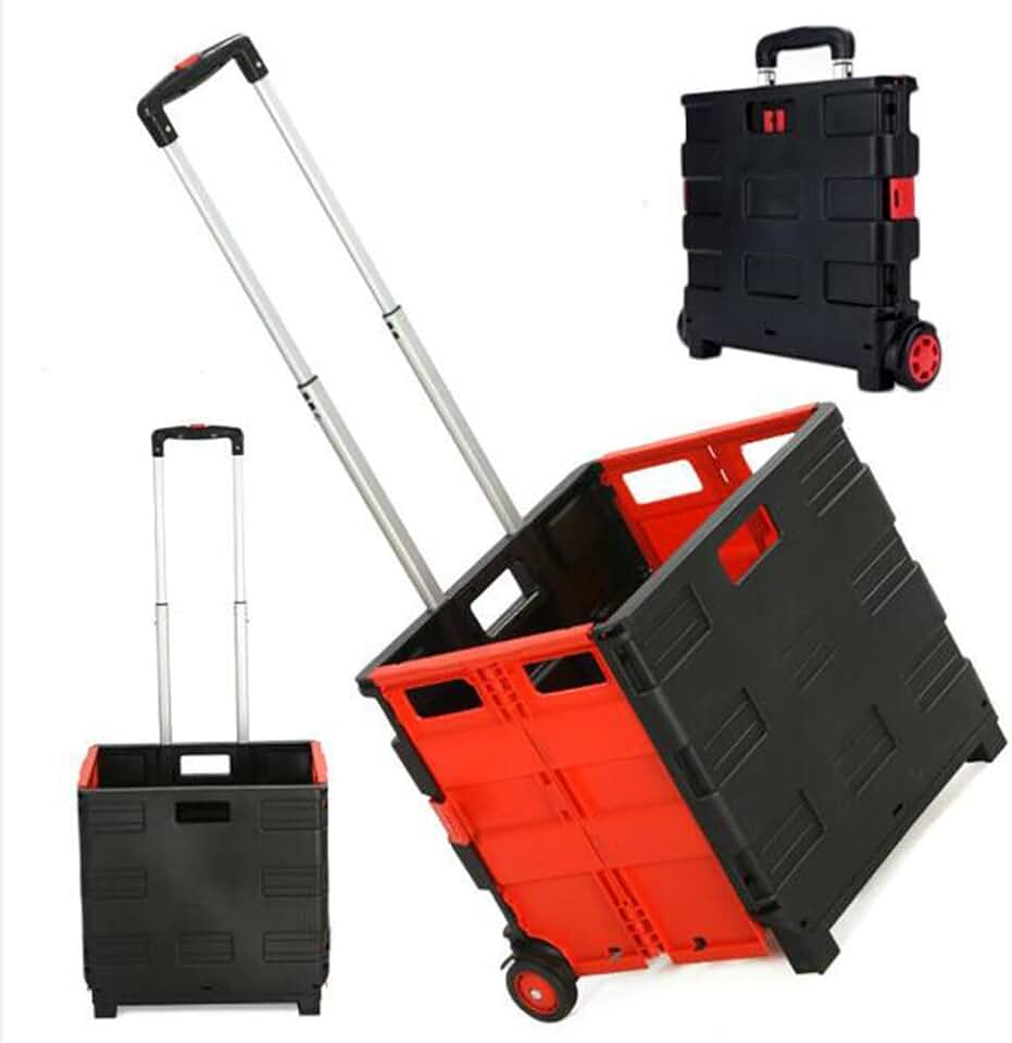 rolling folding crate