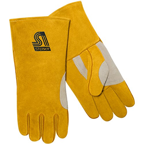 Welding Gloves, Stick, Ergonomic Offset, PR