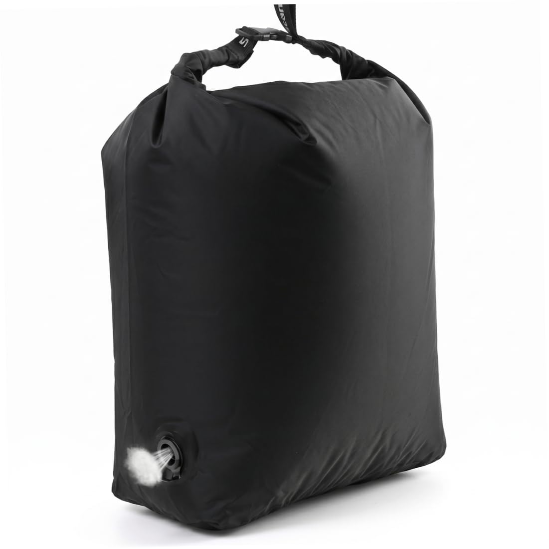Bolsa de viaje para ropa sucia impermeable negra de 13,4x18,9 pulgadas