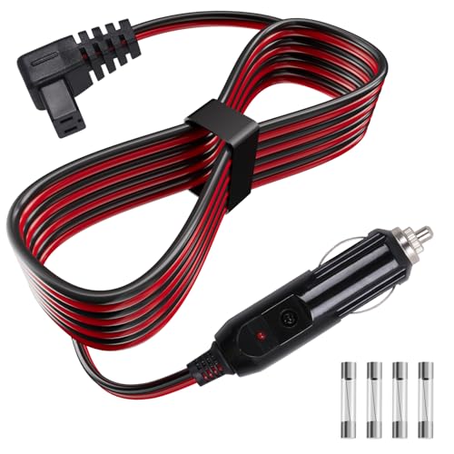 Sigely Car Refrigerator DC Power Cord, 12V/24V Car Fridge Cooler Power Supply Cables Replacement for Alpicool, Setpower, JoyTutus, COSTWAY, ARB, ICECO