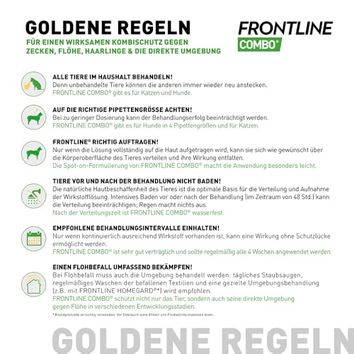FRONTLINE Combo Katze gegen Zecken, Flöhe & Haarlinge - für alle Größen