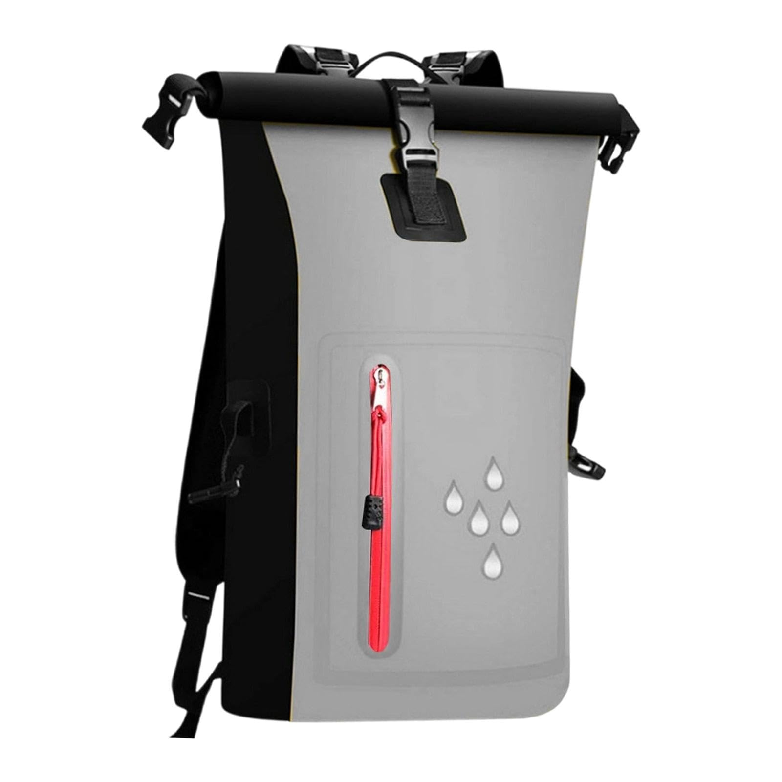 Wasserdichter Packsack, 25 Liter, reißfest, schwimmfähig, wasserdichter Rucksack für Kajak, Boot, Outdoor-Camping