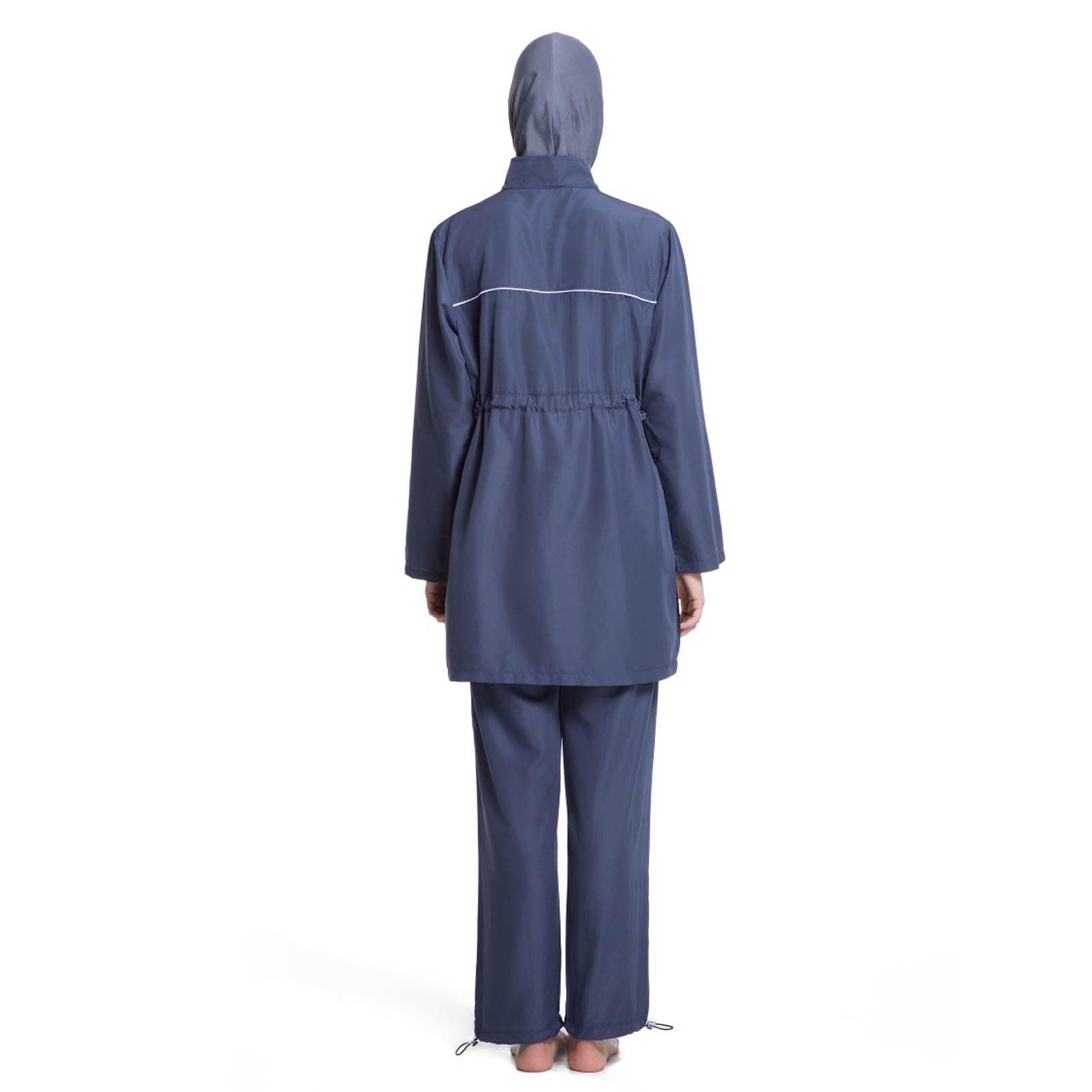 Maillot de bain Burkini musulman pour femme - Couverture complète - Tankini à manches longues avec bonnet de bain - Maillot de bain d'extérieur - Activités de vacances, plage, surf