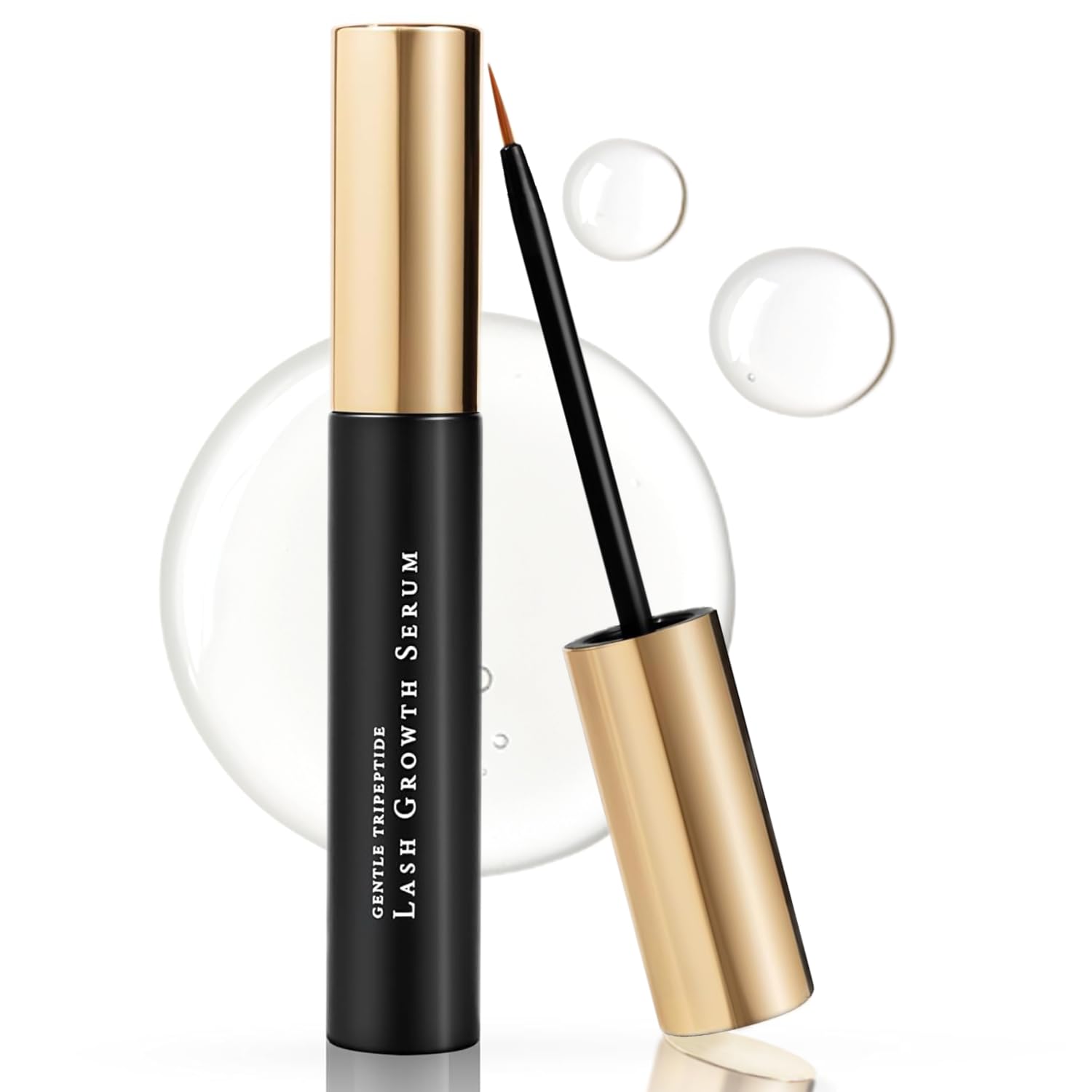 MATKAS Korean Gentle Tripeptide Lash Growth Serum for Lash and Brow - 8mL - Long Lash Serum for Eyelash Growth, Eyelash Conditioner and Eyebrow Conditioner for Volumizing Thickness and Length