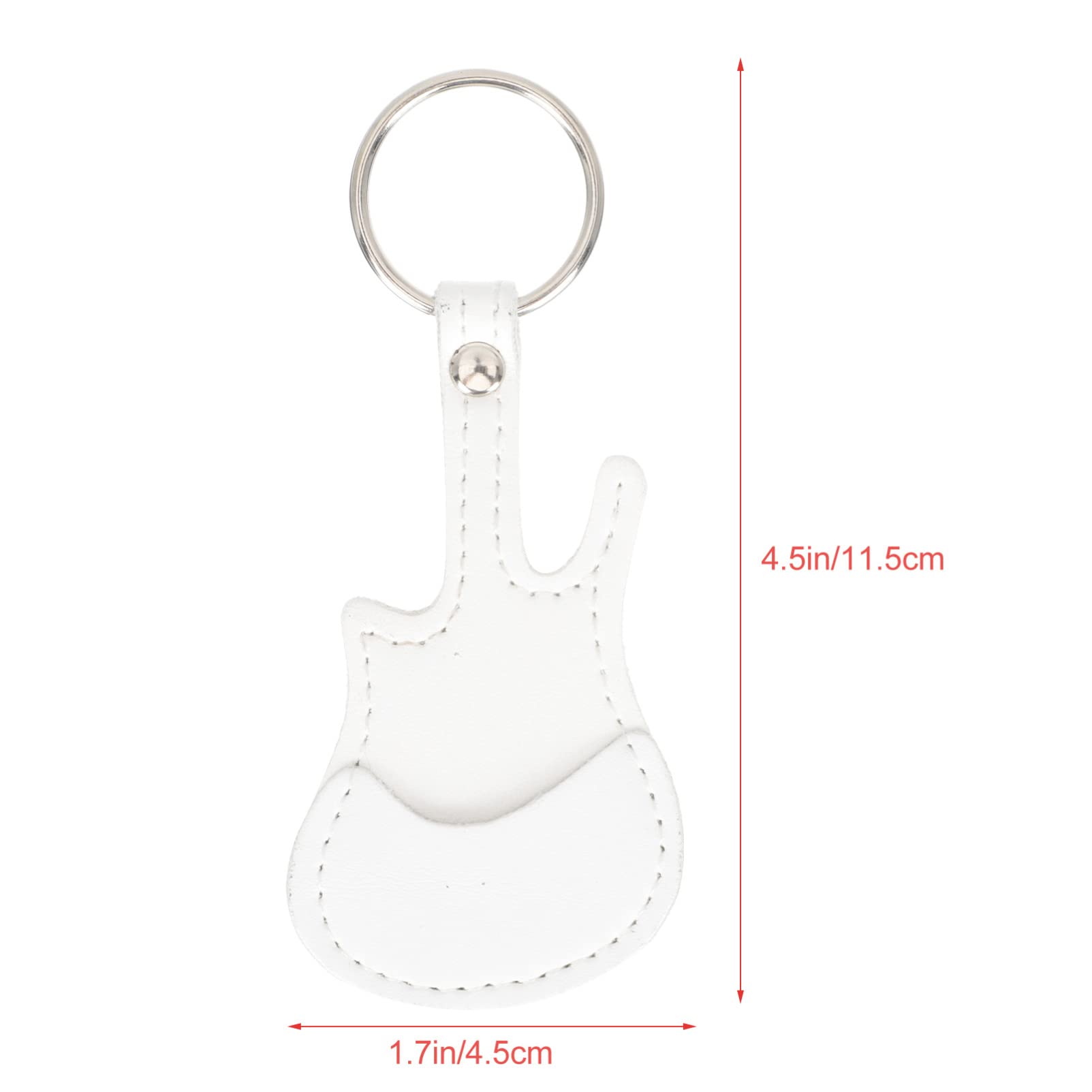 GOOHOCHY Portable PU Guitar Picks Holder Guitar Picks Organizer Keychain Case for Ukulele Guitar Accessories Storage Pick Storage Bag