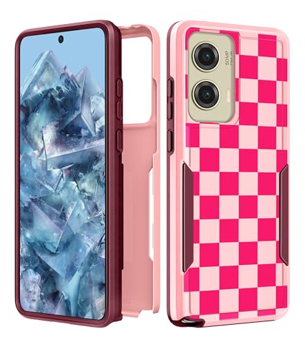 Plakill for Moto G Stylus 5G 2024 Case Women - Cute Girls Phone Cover Girly Kawaii Aesthetic Design Fashion Heavy Duty Protective Shockproof Military Grade for Motorola Moto G Stylus 5G 2024 Cases