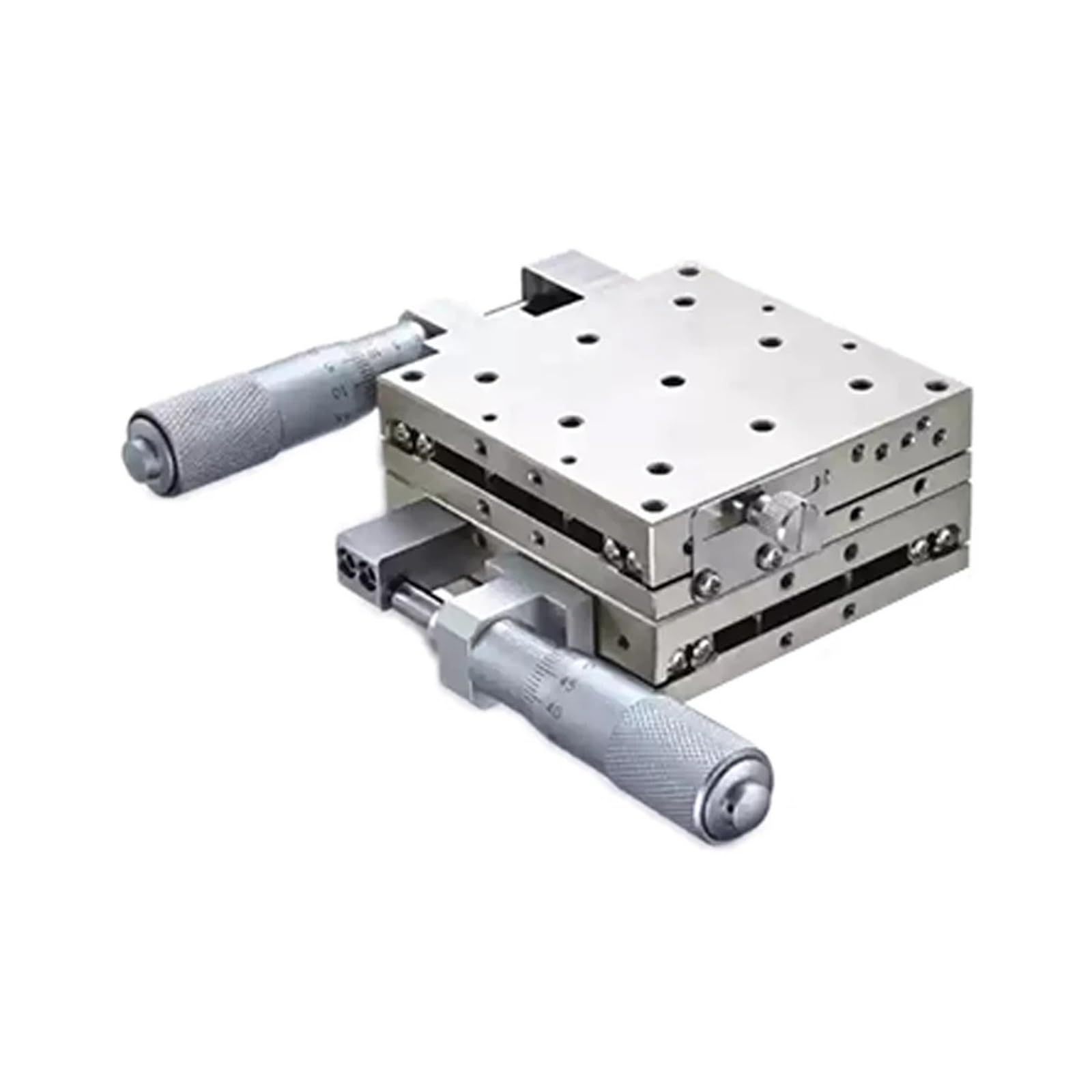 IGNVXMGKP LBY80 XY Optical Displacement Platform Stainless Steel Manual Linear Stage Guide Rail 80x80mm(LBY80-L)