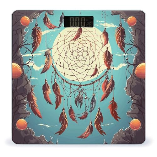 Báscula digital de baño Catch Dream Net 26x26 cm vidrio templado miniatura 1