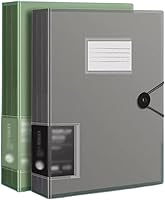 Vista 10 de Carpeta de archivos, 2 unidades, tamaño A4, carpeta de archivos de varias capas, carpeta de clasificación y organización de hojas sueltas, carpeta