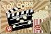 UNiQ Designs POPCORN Cinema Decor Media Room Decor Tin Signs Theater Sign - Movie Room Decor Accessories - Film Decor - Home Movie Theater Decor - Movie Reel Wall Decor - Vintage Movie Decor 12x16
