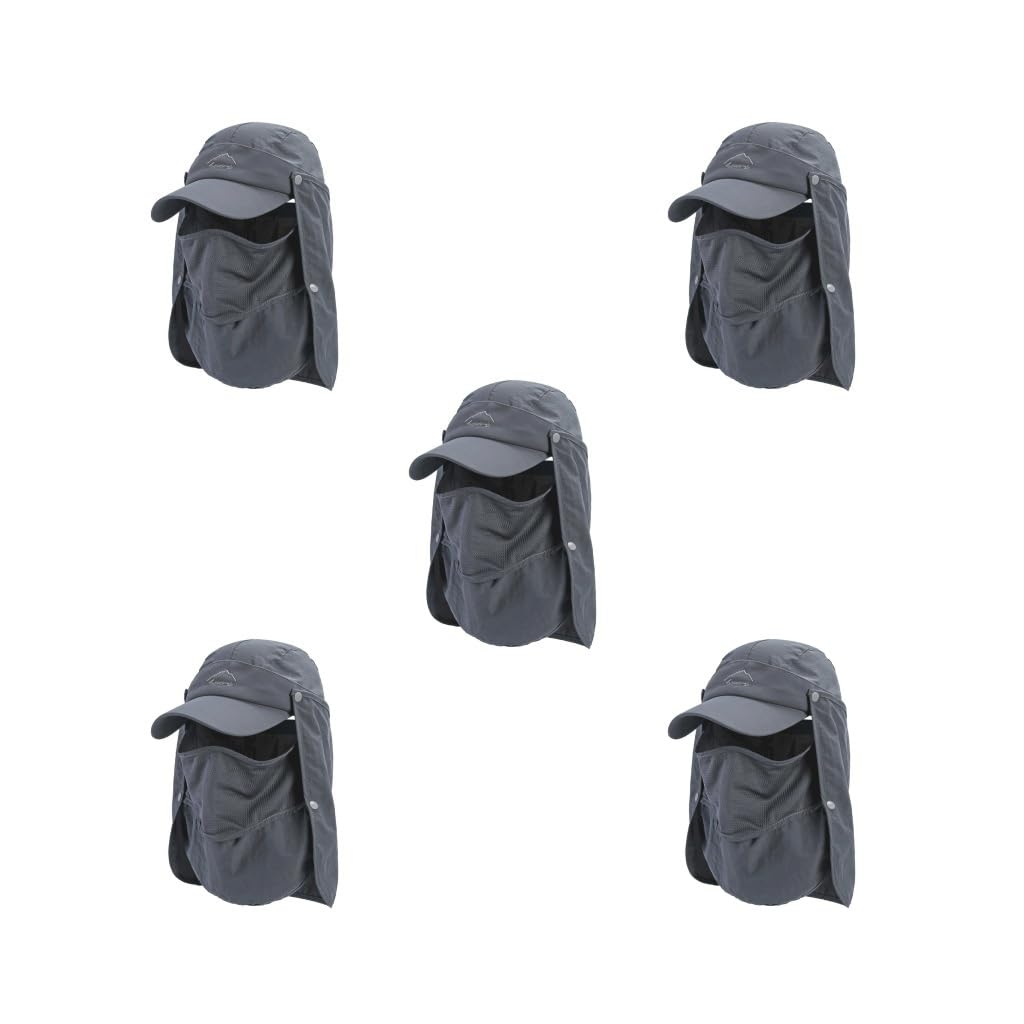 Chapeau de pêcheur à séchage rapide - Protection UV - Pliable - Coupe-vent - Pour la pêche, le camping, la randonnée - Vert militaire