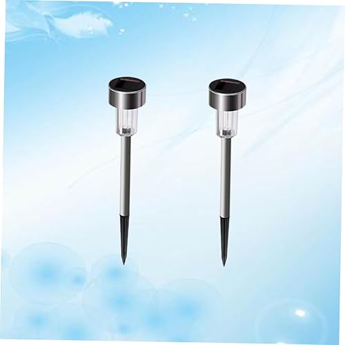 Miniatura 4 de DOITOOL 2 piezas de luz de patio para patio, luces solares para exteriores, luces solares para exteriores, lámpara de estaca de césped, luz de pico