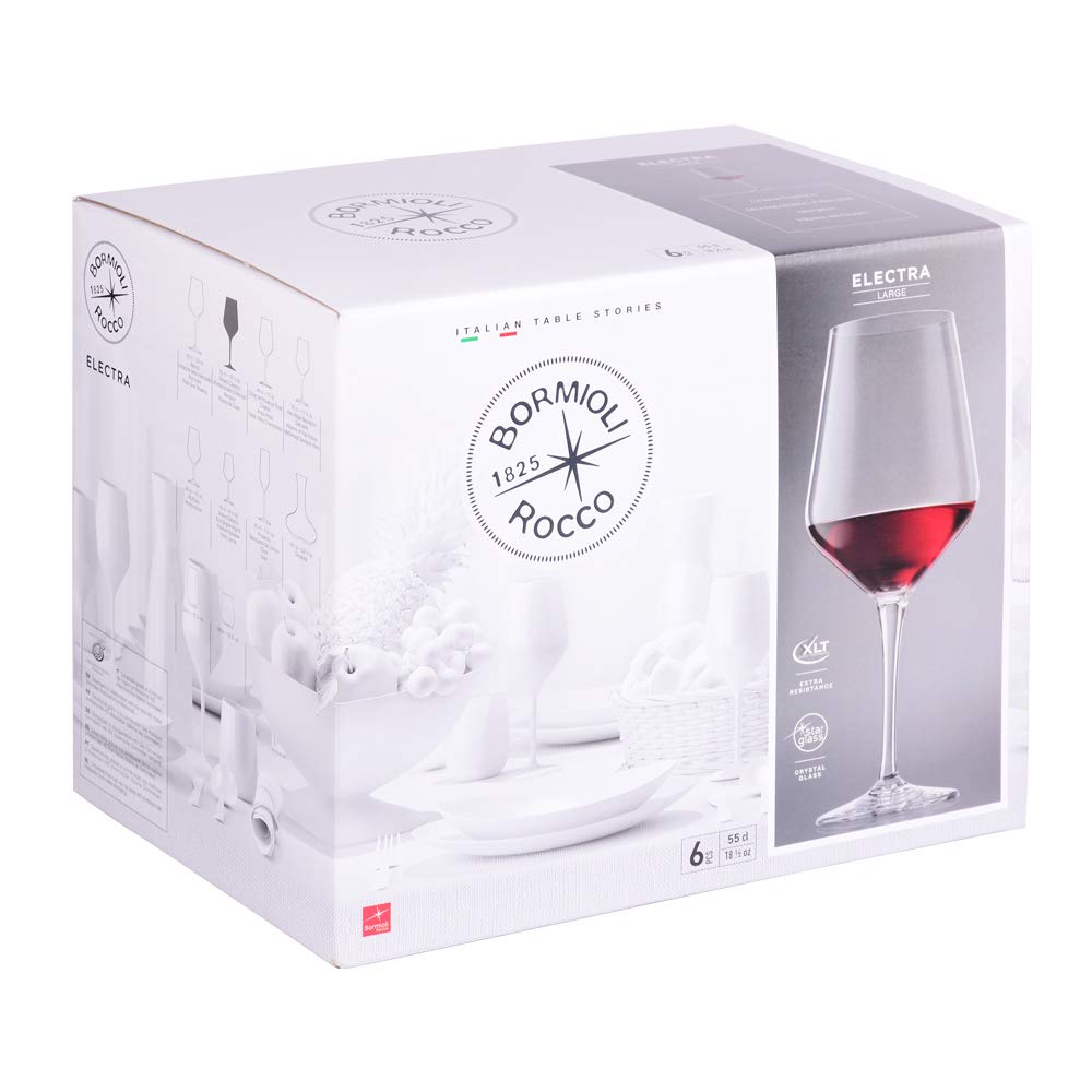 Bormioli Rocco copas de vino 55 cl cierre (6 piezas)