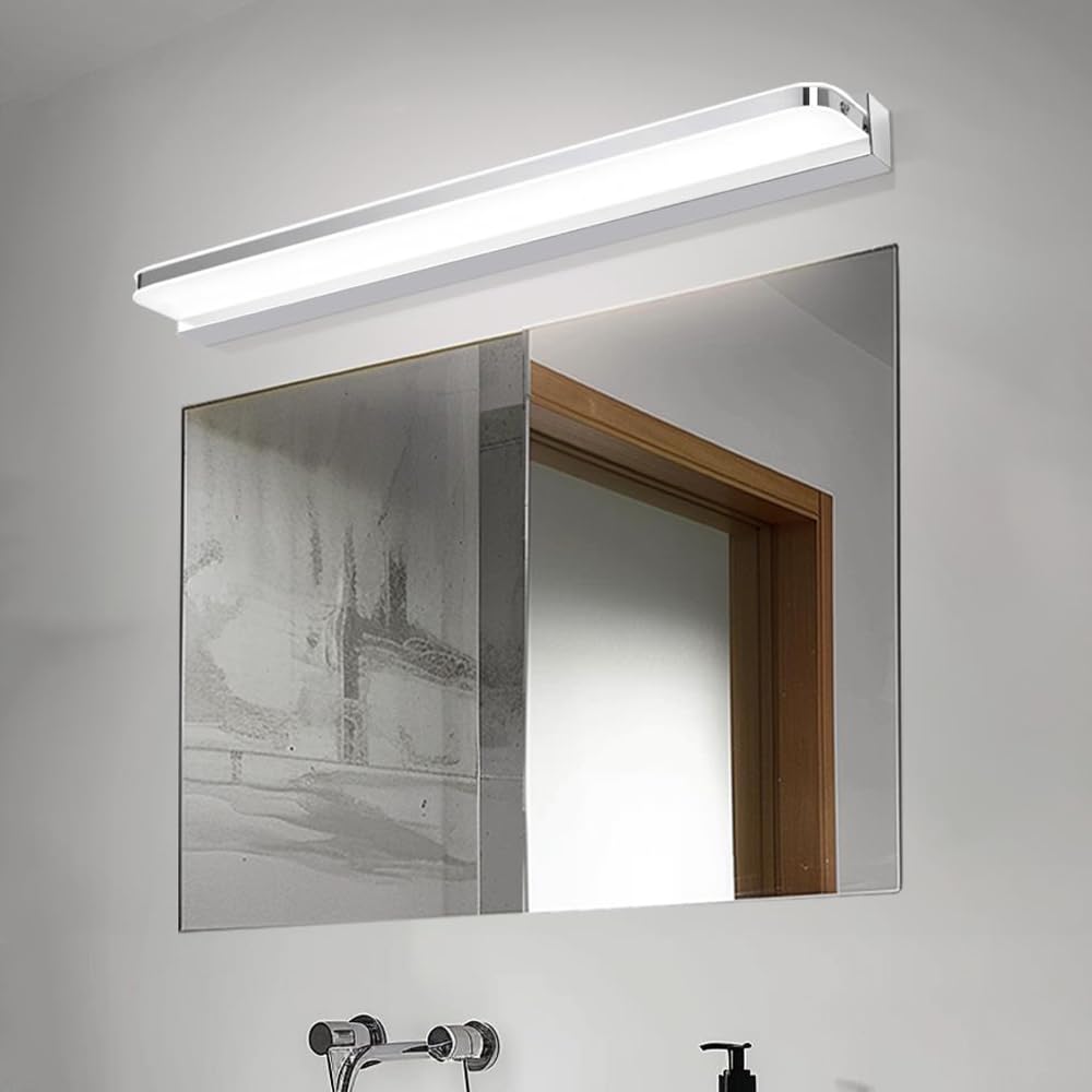 Ensemble de 2 luminaires de Salle de Bain sur Miroir, éclairage de vanité LED Moderne, luminaires de Salle de Bain, Appliques murales d'intérieur Modernes Blanc Froid 6000K pour Salle de bai