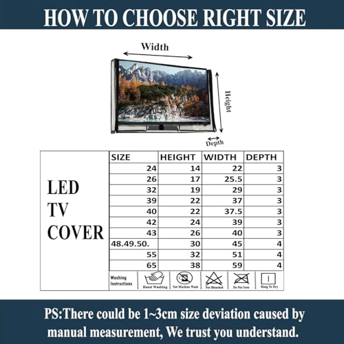 Image of Great Fashion 2 layer dust proof smart LED LCD TV cover for 43 inch LED /LCD TV (GF CLEAR LED43 BA049)