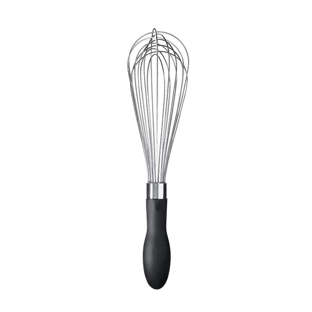 ZHANGXIAO Frusta, Manico in Silicone Palloncino Acciaio Inossidabile Gorgogliatore di Latte Mescolare La Barra (Dimensione : 29×7cm)