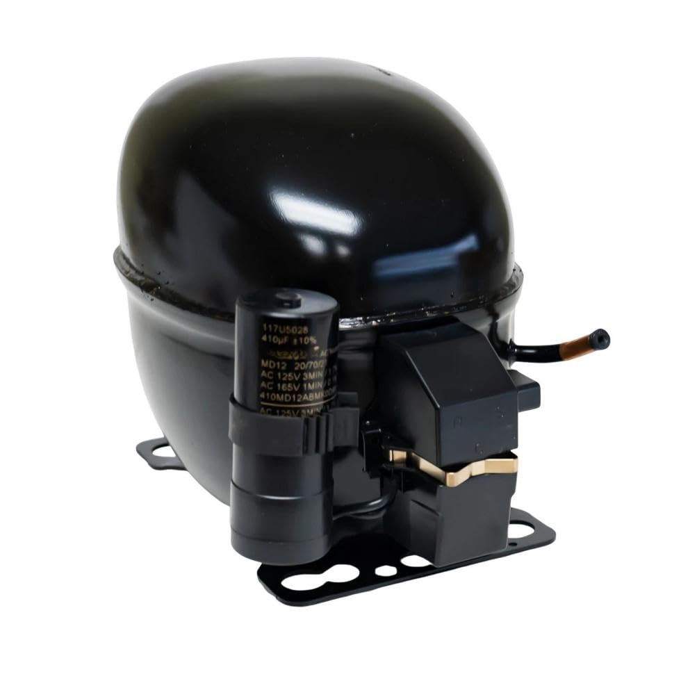 NF11FX R134a Hermetic Refrigeration Compressor for Secop, 1101 BTU LBP 4164 BTU HBP, Height 8.0 inches, Commercial refrigeration compressors Replace part NE2121Z NEK6187Z AEA2410YXA AEA4440YXA on Fridge.com