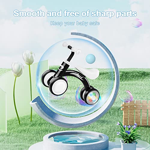 image for Gamfeiny Colorful Lighting Baby Balance Bike Toys for 1 Year Old Boy G