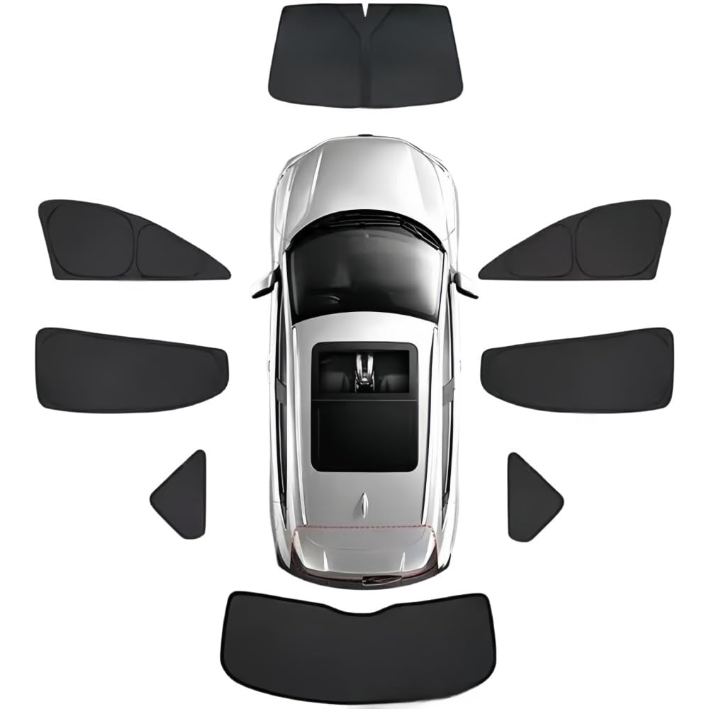Tendine Parasole Auto Bambini per Jetour T2 2025, Parasole per Finestrini Auto Protezione Solare Auto Tende Oscuranti Vetri Auto Parasole de Auto Magnetiche,A