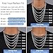 Jewlpire 925 Sterling Silver Chain Necklace for Women, 2mm Rope Chains Silver Chain for Women Sturdy & Comfortable & Shiny Womens Chains Necklace 34 Inch