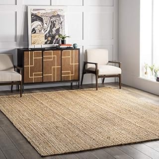 nuLOOM Rigo Hand woven Farmhouse Jute Area Rug