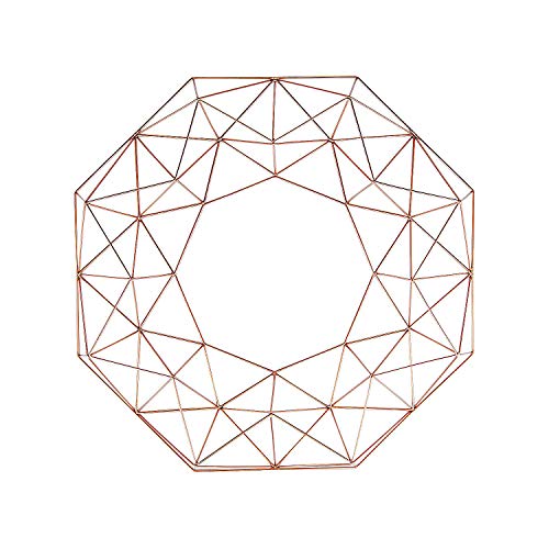 Gold Metal Geometric Frame -19 inch - Use for Modern Wreath and Wedding and DIY Home Decor