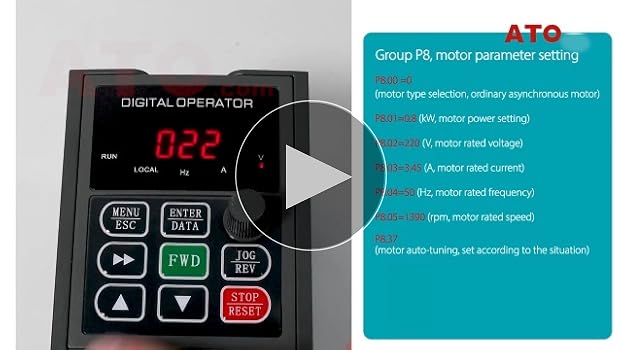 Amazon.com: ATO 3hp (2.2 kW) 480V Three Phase VFD Inverter