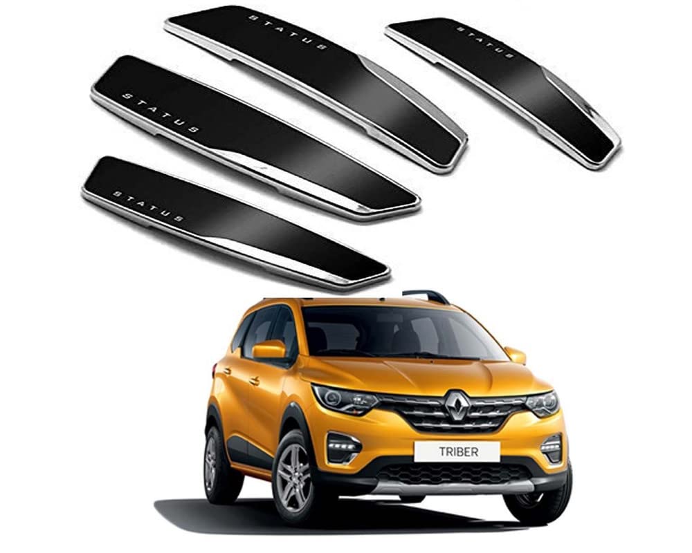 Auto E-Shopping Status Car Door Guard Edge Protector Black Color for Triber Set of 4 Pieces
