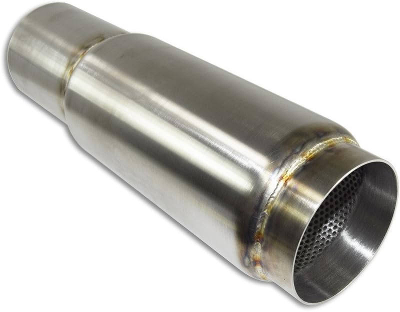 Stainless Headers Mfg. 3” X 8" Stainless Extended Exit Bullet Race Muffler - American Made