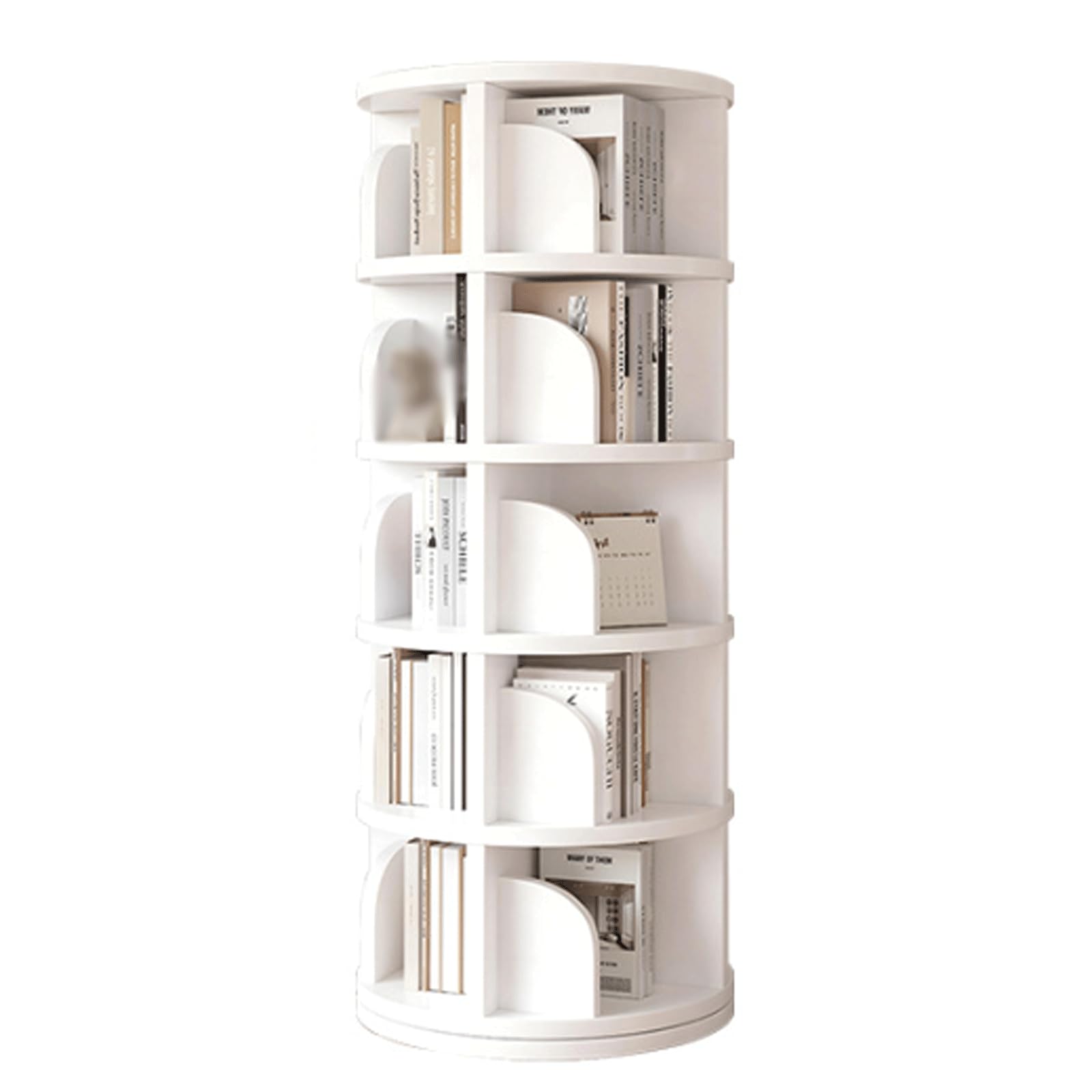 Porta Libri Scaffale Girevole in Materiale PVC Libreria per Bambini Custodia per Libri e portariviste Idea Regalo per Ragazzi e Ragazze