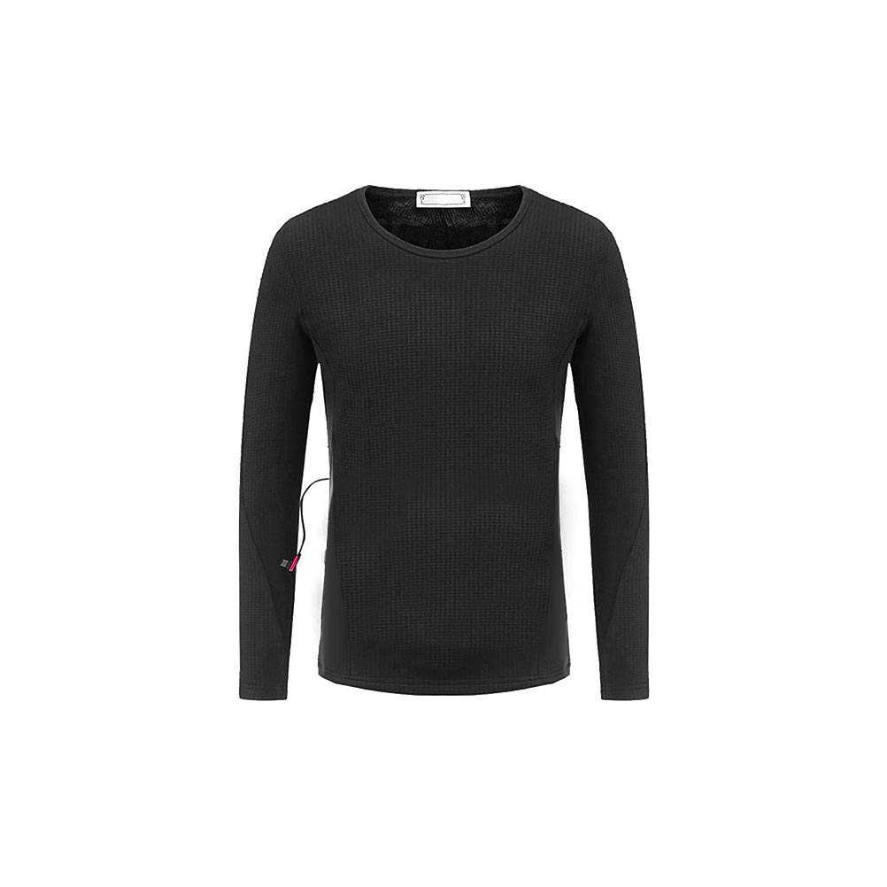Maglietta termica unisex riscaldata, termica, a maniche lunghe, regolabile, lavabile, con presa USB, per corsa, sci, ciclismo