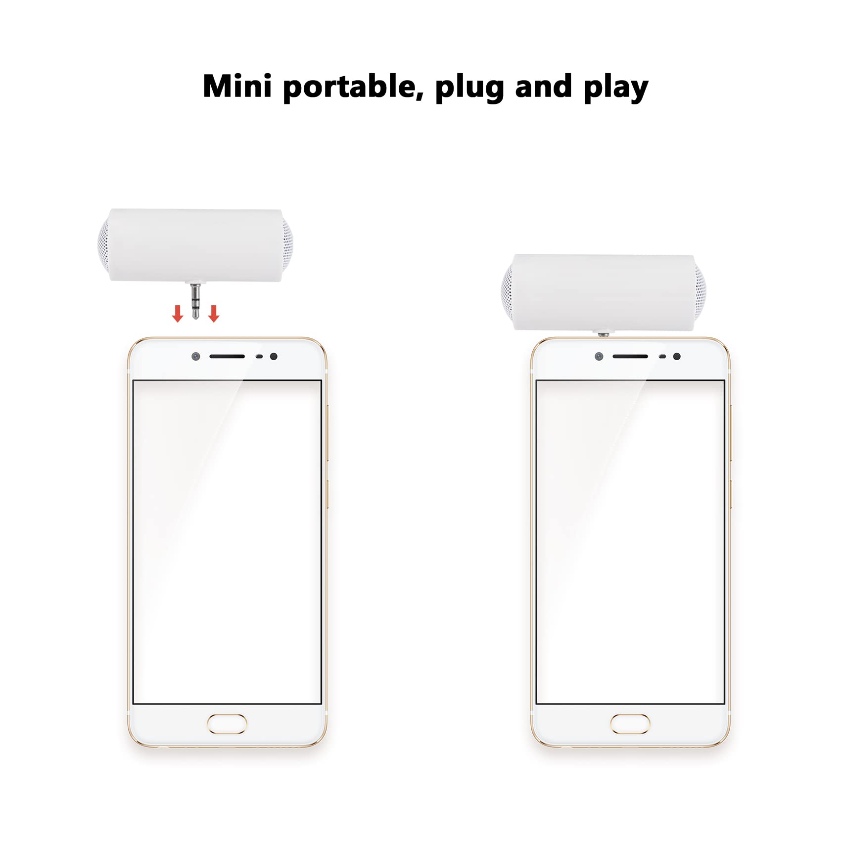Stereo Mini Tragbar Lautsprecher Universal 3.5mm Klinke