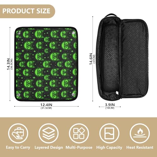 Bolsa de viaje para herramientas de cabello resistente al calor miniatura 4