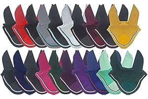 Horse Fly Bonnet with Double Piping Ear Net